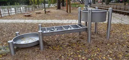 L’eau comme élément de jeu — Aire de jeux du « Petit Jardin »