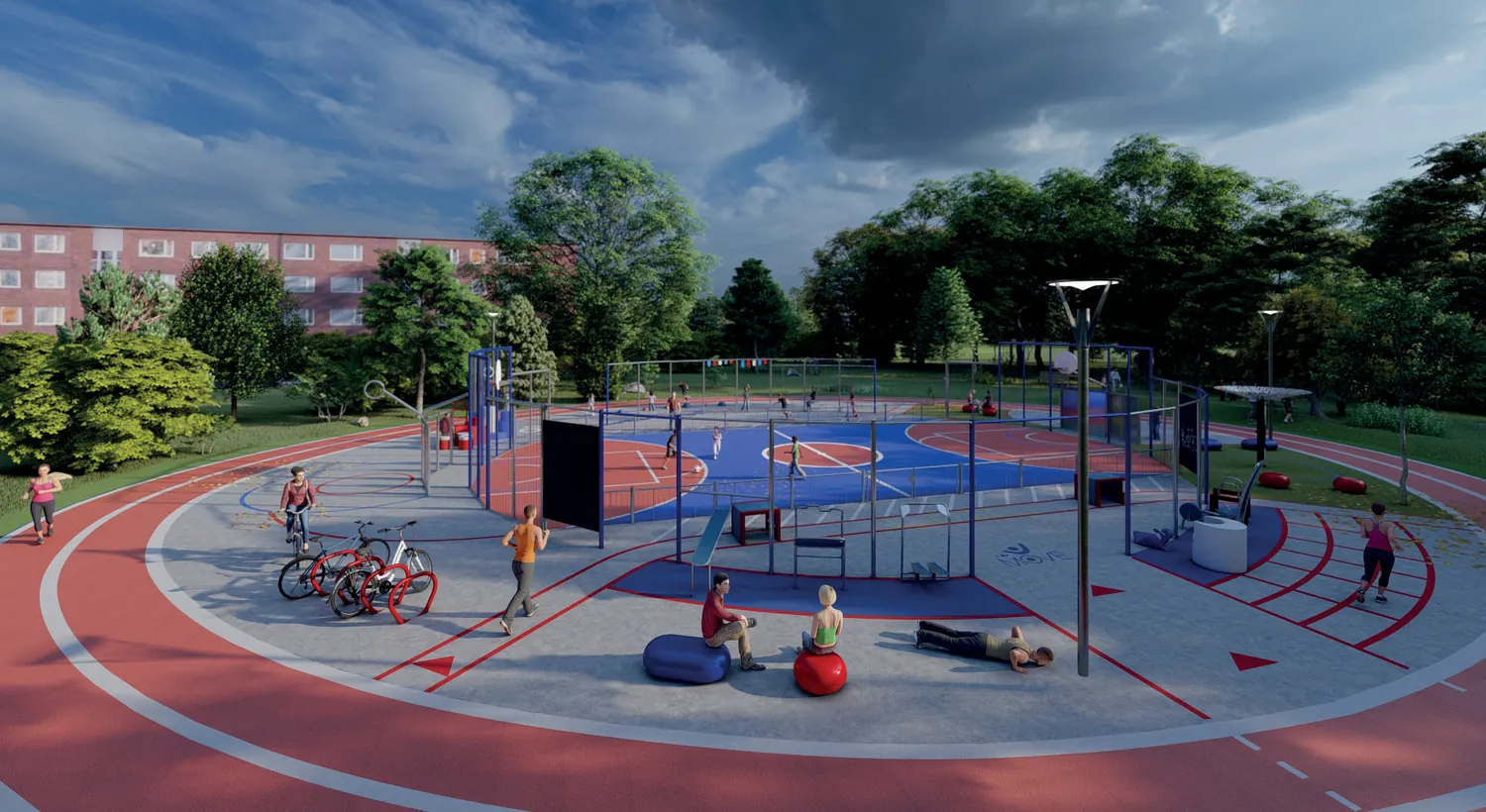Le stade multisports URBA MOVE — design actif Pro Urba, Concept Pro Urba