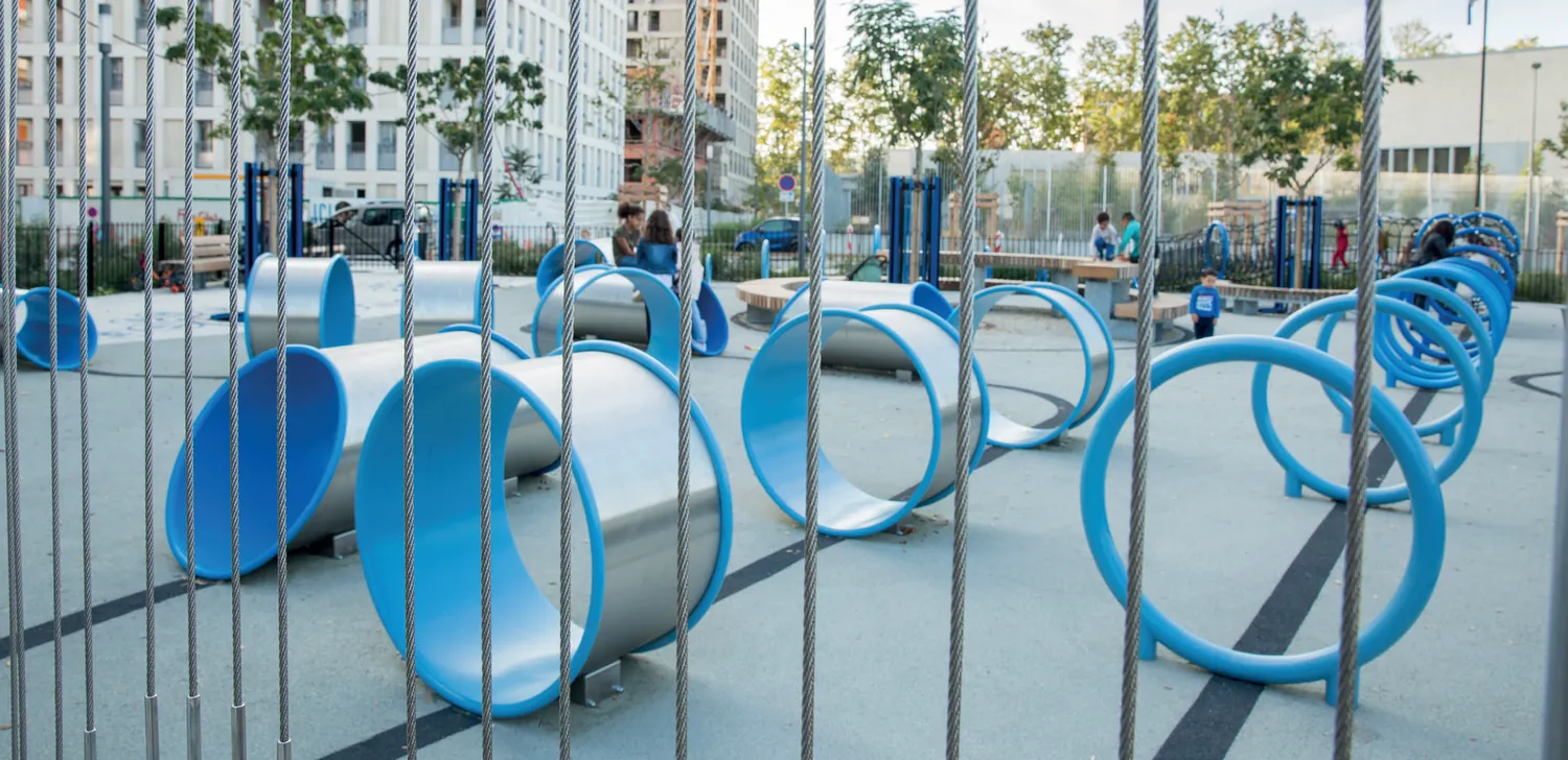 Square des Girondins — design actif Pro Urba, Lyon (69)