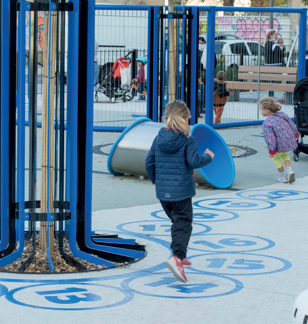 Square des Girondins — design actif Pro Urba, Lyon (69)