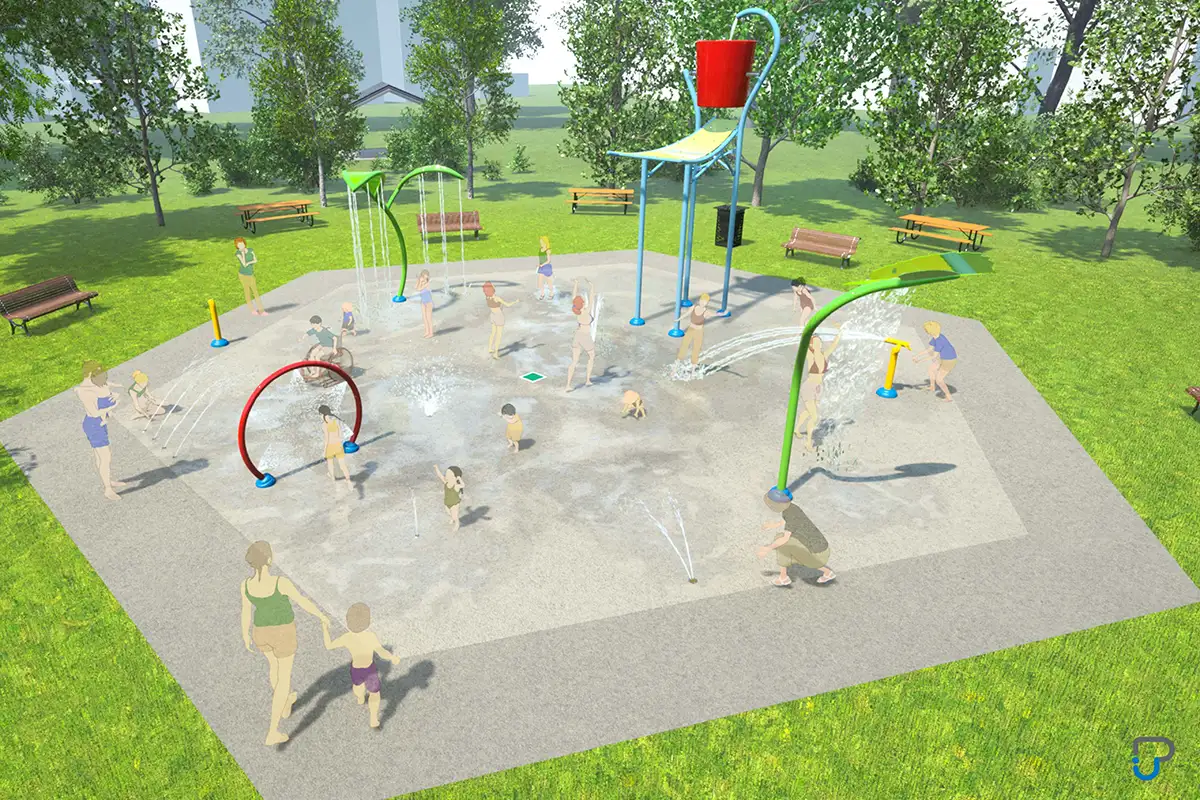 Splashpad - Rendu 3D