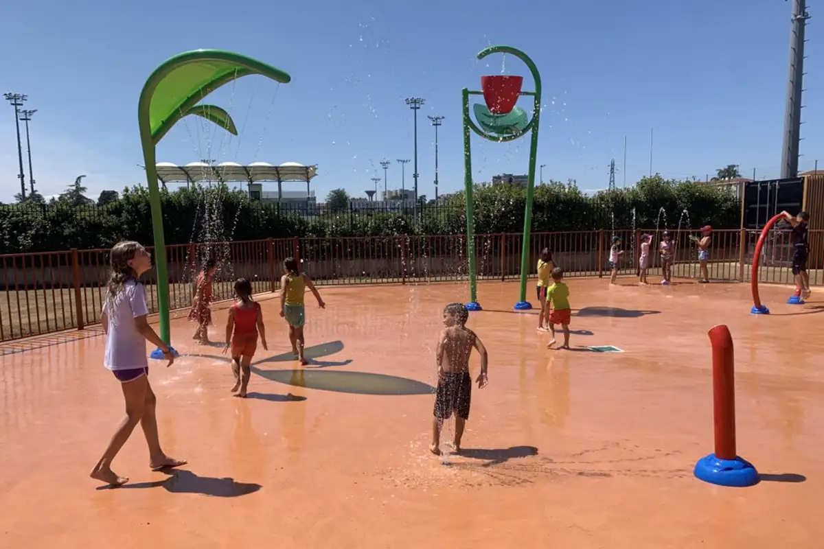 Aire de jeux aquatique - Splashpad 