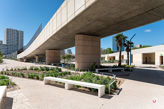 Mobilier urbain Parc Bougainville Marseille