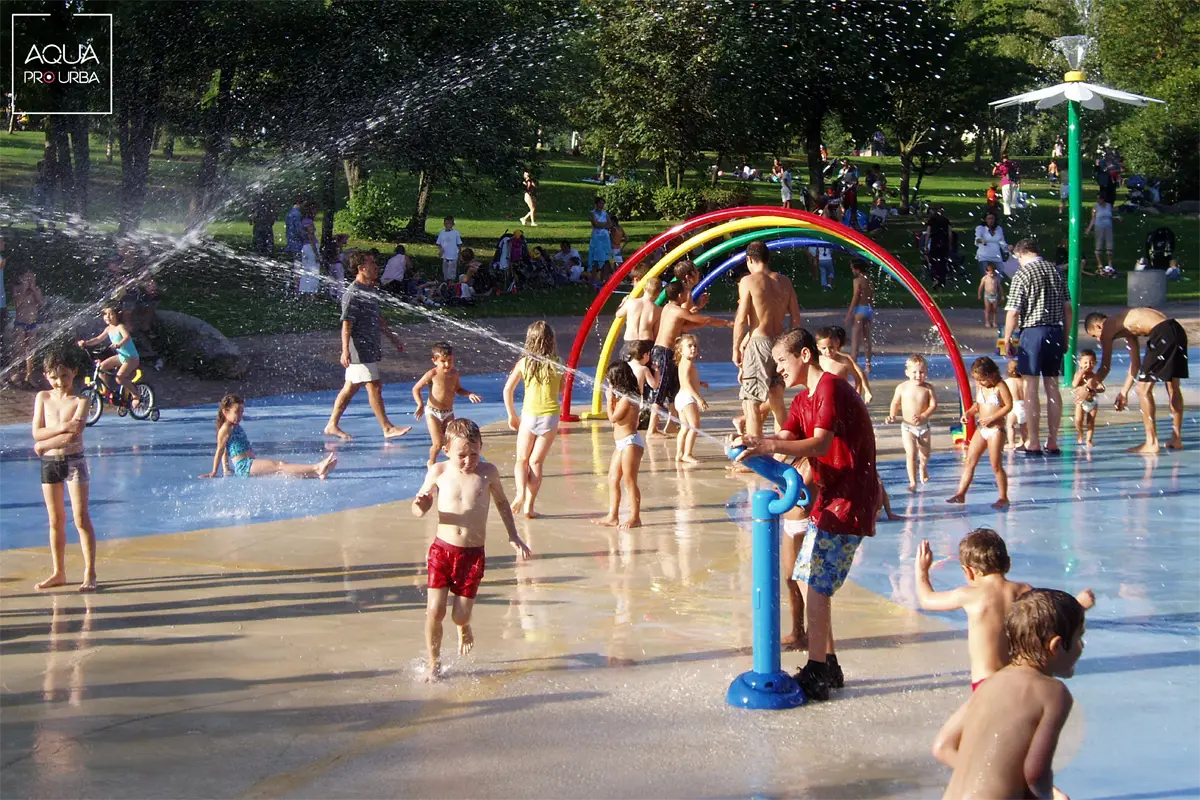 Parc Tremblay Aire de jeux aquatique Parc du Tremblay à Champigny-Sur-Marne – 1ère Réalisation Aqua Pro Urba